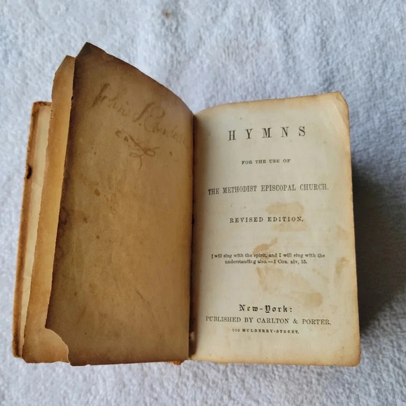 Hymns for the Use of The Methodist  Episocopal Church 1849 - Picture 9 of 16